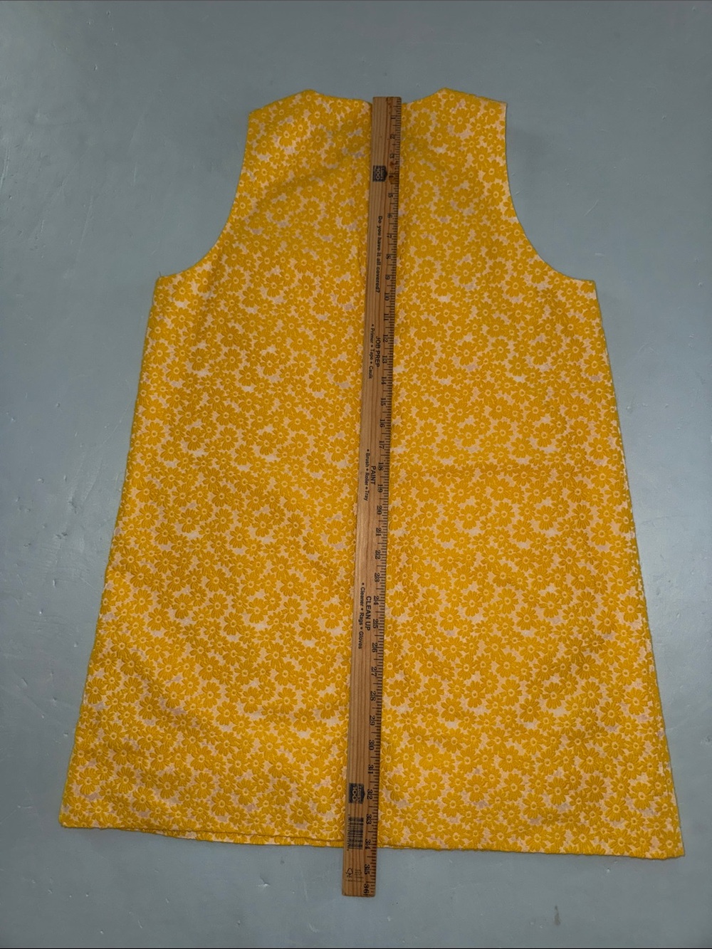 TUCKERNUCK Yellow Daisy Jacquard Grace Shift Dress Sz L Mod Revival Cottagecore - Picture 8 of 13